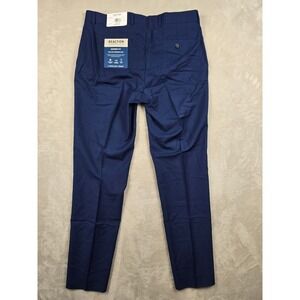 Kenneth Cole Reaction Suit Pants Trousers Mens 34W x 30L Blue Modern Techni-Cole